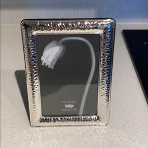 Hammered silver frame